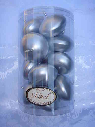 conf. 15 candele galleggianti argento metalizzato